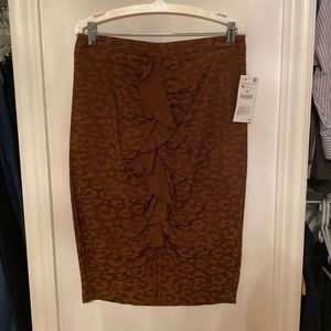 Leopard print skirt